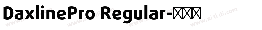 DaxlinePro Regular字体转换